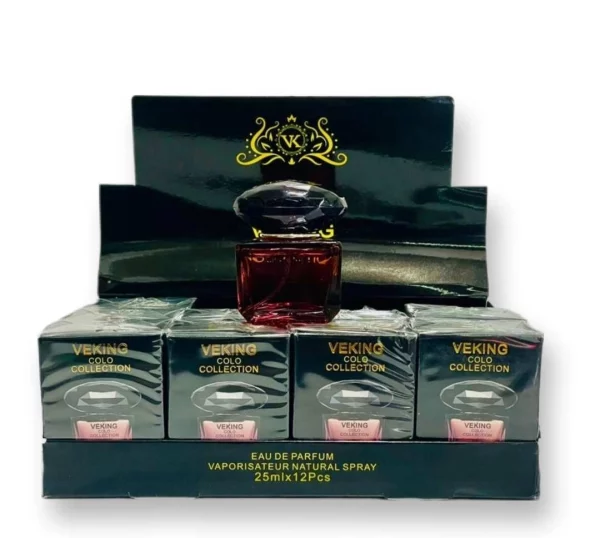 ادکلن 25 میل ورساچه کریستال نویر شرکت ویکینگ کولو نیو کالکشن کد 003 - (VEKING COLO New Collection Code 003 - (Versace NOIR